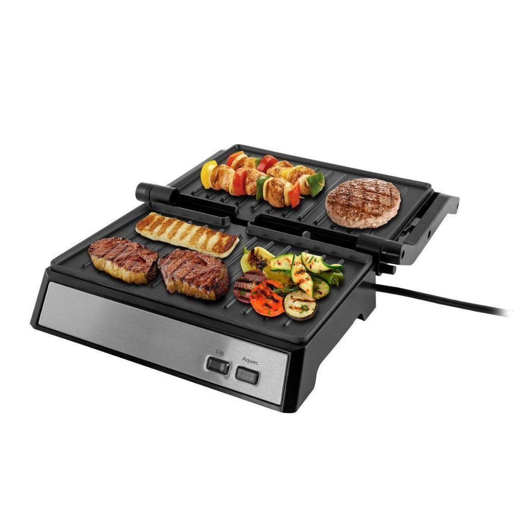 Sanduicheira E Grill Philco Pgr21pi Preta-inox Preta 220V - 6