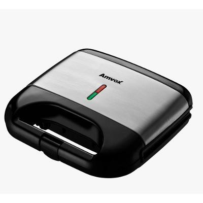 Sanduicheira E Grill Amvox Ams500 Preto-inox Preto - Inox 220V