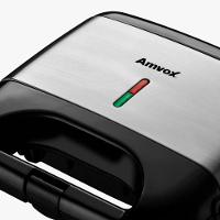 Sanduicheira E Grill Amvox Ams500 Preto-inox Preto - Inox 220V - 3