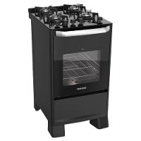Fogão 4 Bocas Suggar Automático Mesa De Vidro Best Glass Preto Bivolt - 2