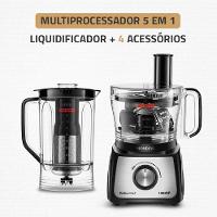 Multiprocessador 5 Em 1 Com 2 Velocidades 1000W Mondial Mpn-01-b Preto 110V - 2