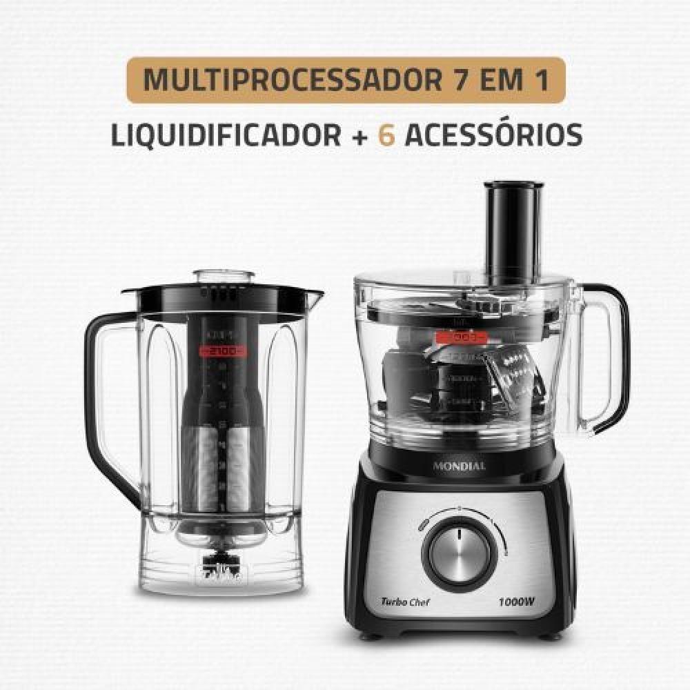 Multiprocessador Turbo Chef 7 Em 1 Mondial Mpn-01-be Preto 220V - 2