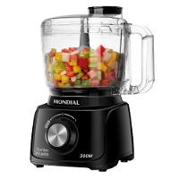 Mini Processador De Alimentos 2 Funções 1 Velocidade 300W Mondial Turbo Pratic Black Mp 16 B Preto 110V - 1