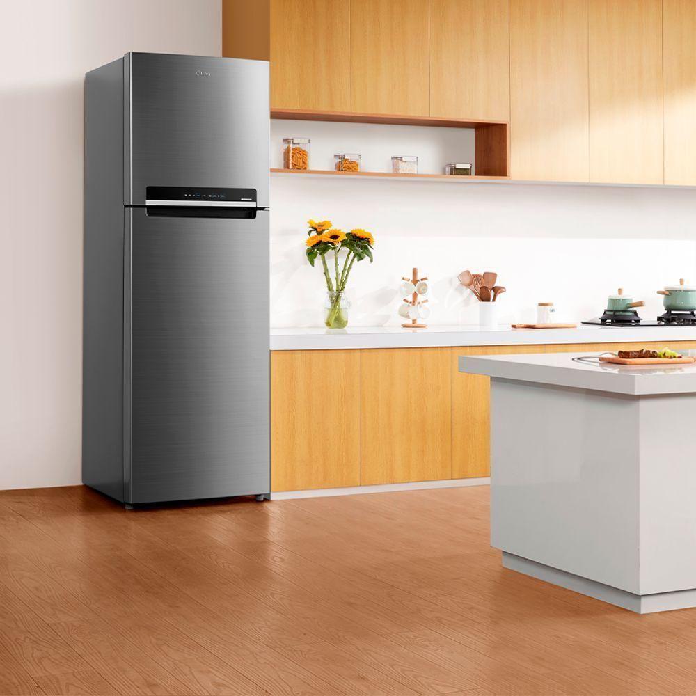 Geladeira-refrigerador Midea Frost Free Duplex 425L RT572EVD Inox 220V - 3