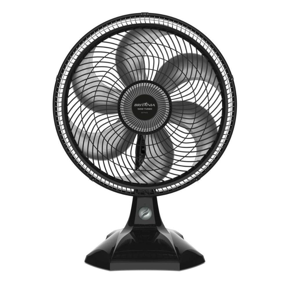 Ventilador De Mesa Britânia Maxx Force Bvt405 3 Velocidades Preto 220V - 1