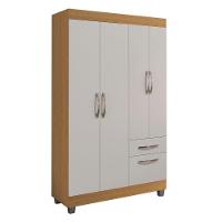 Guarda-roupa 5 Portas 1 Gaveta Peroba-off White Rp 155 Rei Móveis - 2