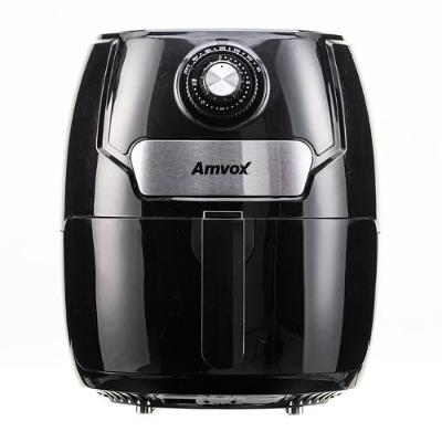 Fritadeira Elétrica Sem Óleo-Air Fryer Amvox SKD ARF1245 4,5L Com Timer Preto 110V