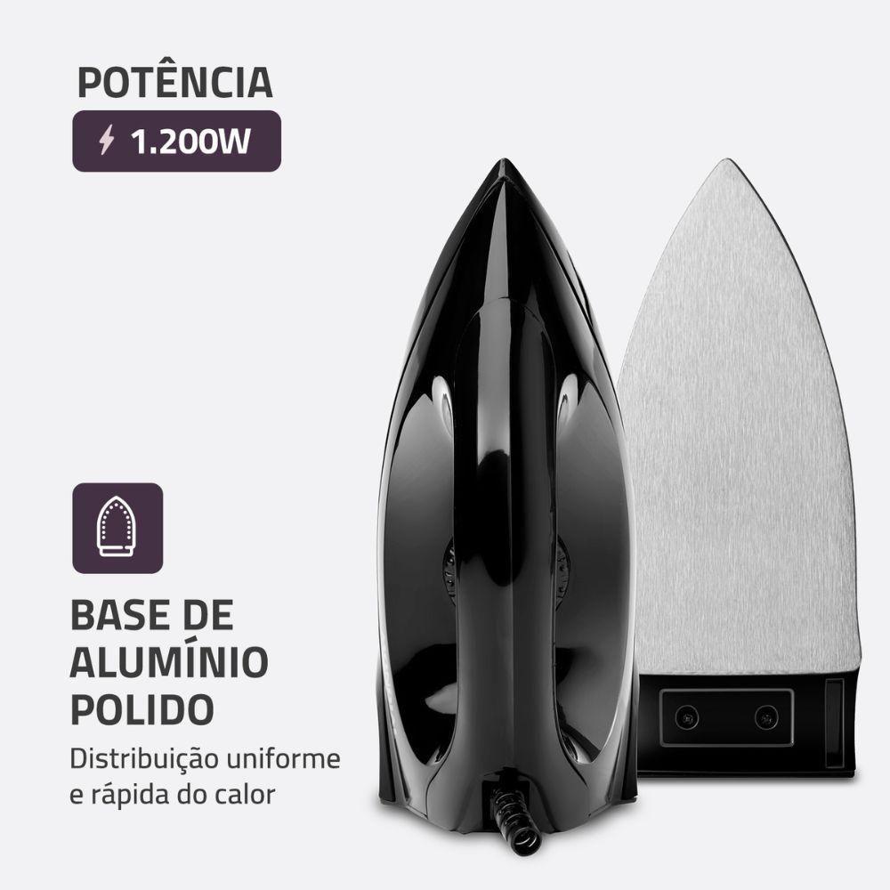 Ferro A Seco Mondial FSN55B 1000W Preto 220V - 2