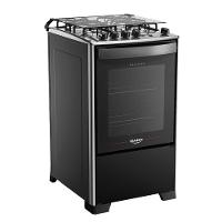 Fogão 4 Bocas Dako Automático Magister Preto Bivolt - 2