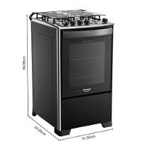 Fogão 4 Bocas Dako Automático Magister Preto Bivolt - 5