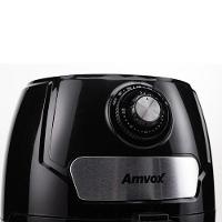 Fritadeira Elétrica Sem Óleo-Air Fryer Amvox SKD ARF1245 4,5L Com Timer Preto 220V