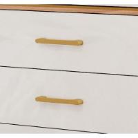 Guarda-roupa Casal 3 Portas 8 Gavetas Com Espelho Cinamomo-off Luiza Panan Móveis - 5