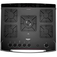Fogão 5 Bocas Dako Automático Mesa De Vidro Diplomata Preto Bivolt
