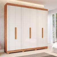 Guarda-roupa Casal 6 Portas 6 Gavetas Cinamomo-off White Cecilia Panan Móveis - 1