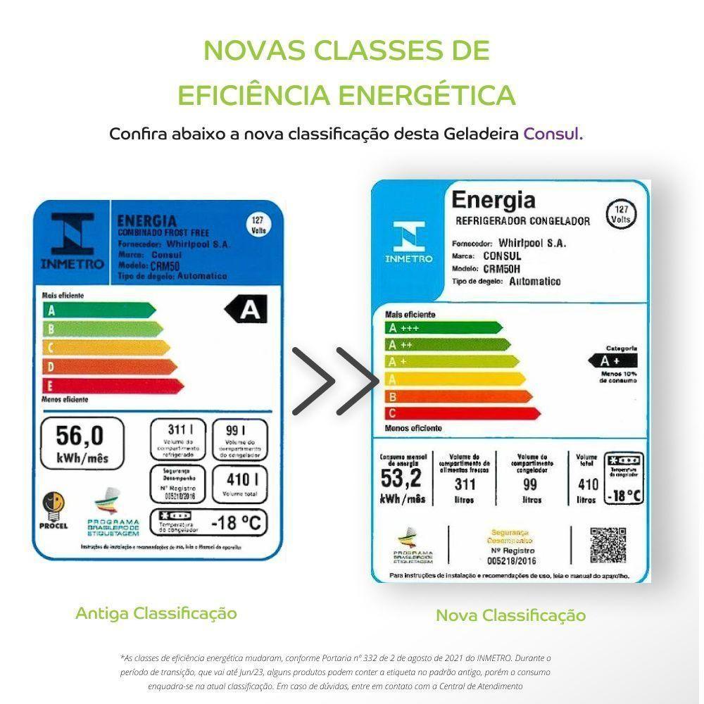 Geladeira Consul Frost Free Duplex 410L CRM50HB Branco 110V - 6