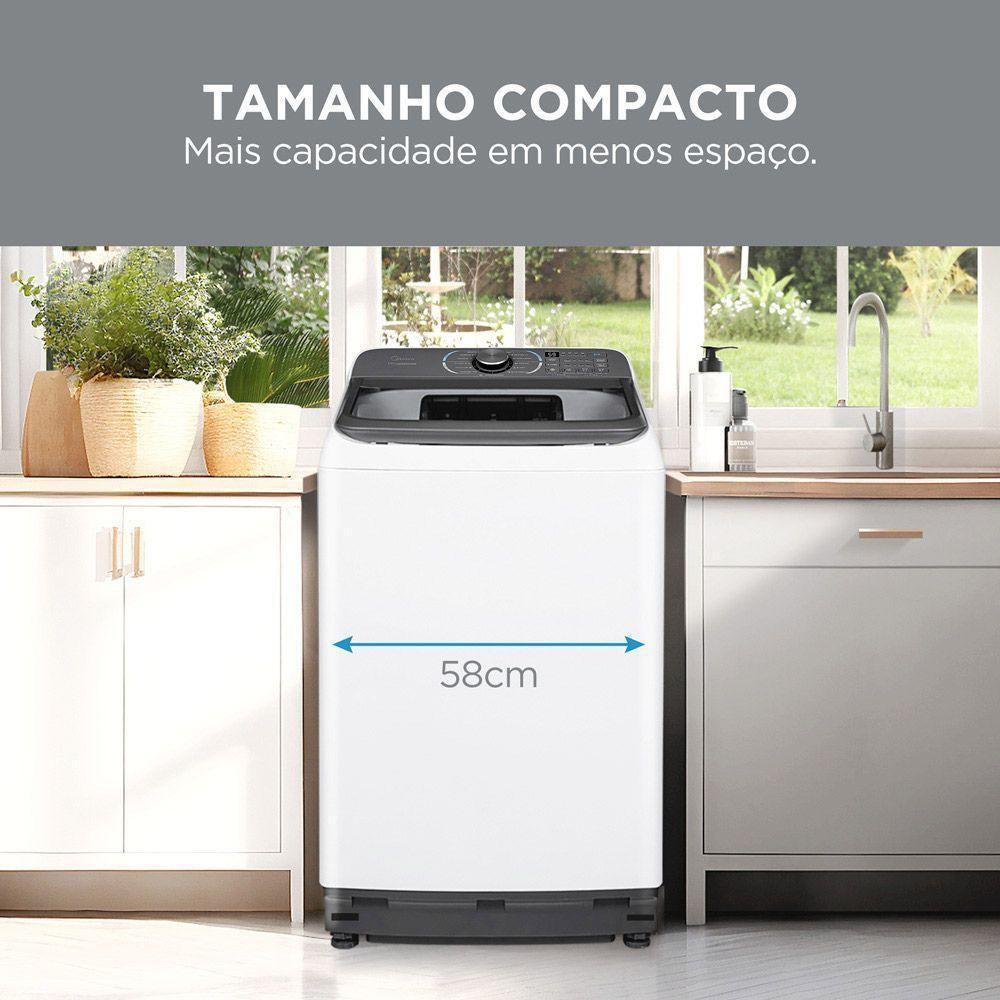 Lavadora De Roupas Automática Midea 14Kg MA512W140-WK Wave Impeller Branco 220V - 5