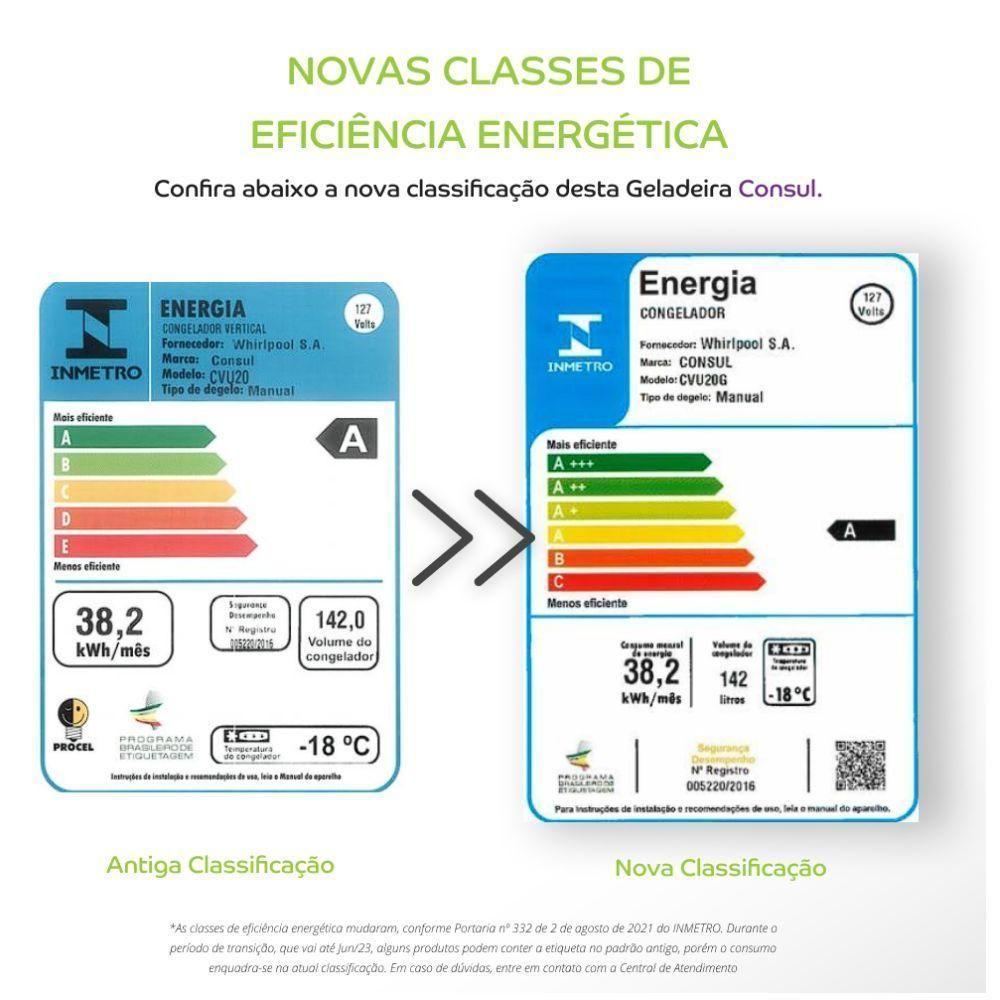 Freezer Vertical Consul Degelo Manual 142L 1 Porta CVU20 Branco 110V - 6