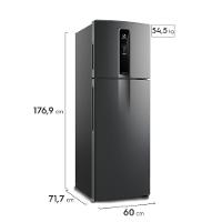 Geladeira Electrolux Frost Free Duplex Inverter IF43B 390L Black Inox Look Preto 110V - 3