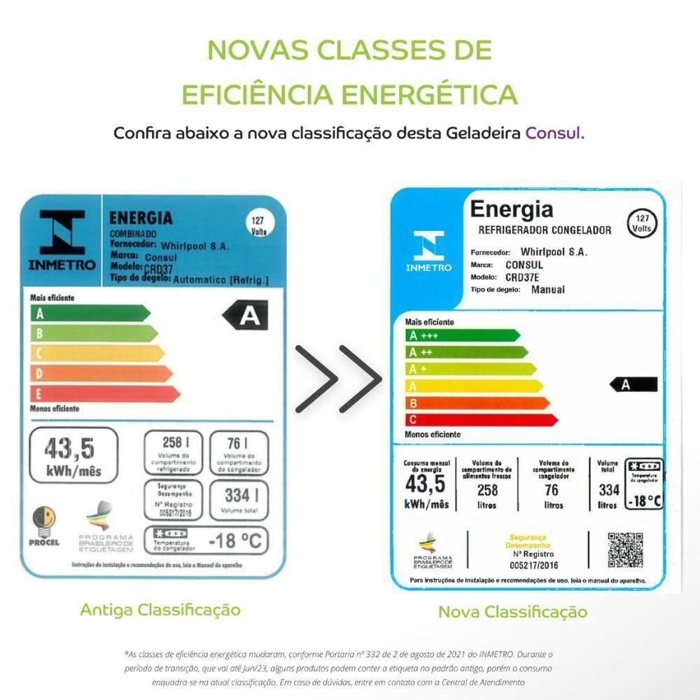 Geladeira Consul Cycle Defrost Duplex Inverter 334L CRD37 Branco 110V - 8