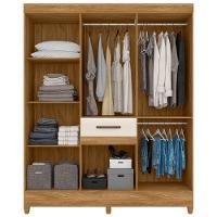 Guarda-roupas Casal 8 Portas 1 Gaveta Freijó-off White Portugal Moval Móveis - 3