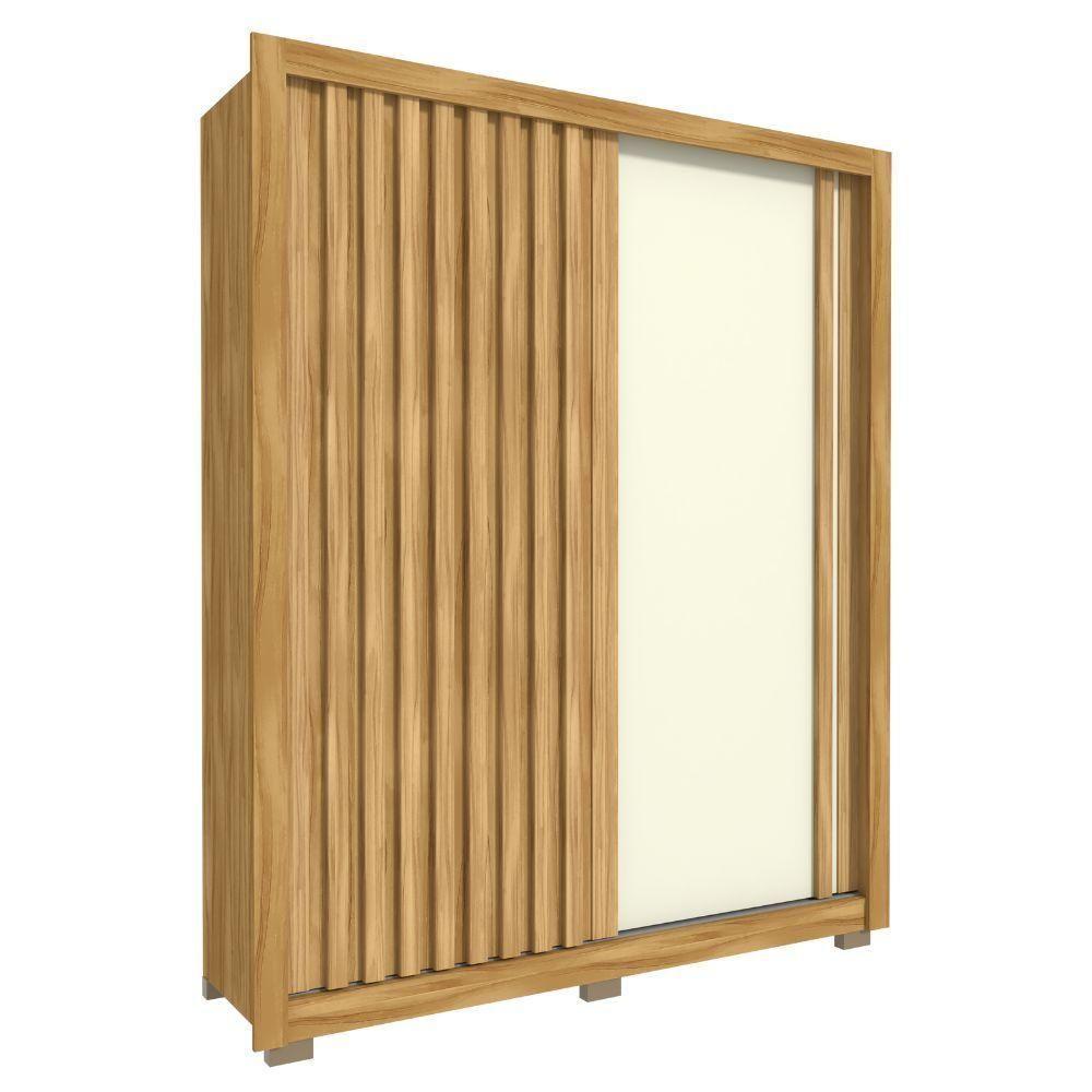 Guarda-roupa Casal 2 Portas 3 Gavetas Freij?-off White Gramado Avelan M?veis Ni - 2