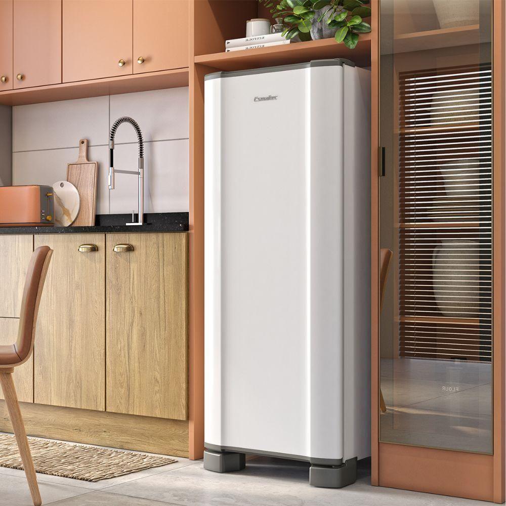 Geladeira Esmaltec Cycle Defrost 1 Porta Inverter 245L ROC31 Pro Branca 110V - 4