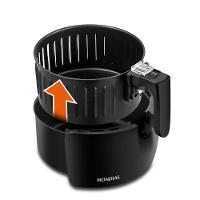 Fritadeira Elétrica Sem Óleo-Air Fryer Mondial AF-36-BI 3,6L Com Timer 3,6L Pt - Inox 220V - 2