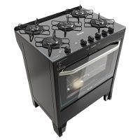 Fogão 5 Bocas Braslar Automático Mesa De Vidro Horus Top Control Preto Bivolt - 2