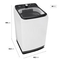 Lavadora De Roupas Automática Midea 15kg MA512W150A-WKBR Reuso De Água Branca 220V - 6