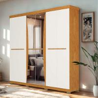 Guarda-roupa Casal 6 Portas 4 Gavetas Freijó-off White Sancho Avelan Móveis Off White - 1