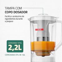 Liquidificador Mondial L-99 Wg 550W 3 Velocidades Branco 110V - 5