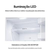 Geladeira LG Frost Free Duplex Inverter 375L Branca 110V GN-B372PQW - 6