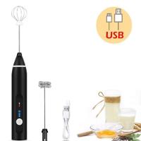 Kit Batedeira Mini Mixer Elétrico Misturador 2 Em 1 Portátil Sem Fio Recarregável Multiuso Espumador Shakes Drinks - 2