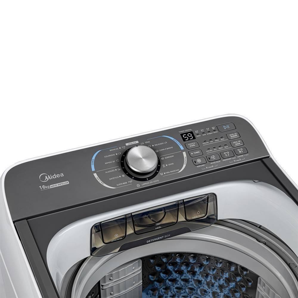 Lavadora De Roupas Automática Midea 16kg MA512W160-WK Wave Impeller Branca 110V - 5