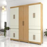 Guarda-roupa Casal 10 Portas 4 Gavetas Freijo/off White Nevada Avelan Móveis - 1