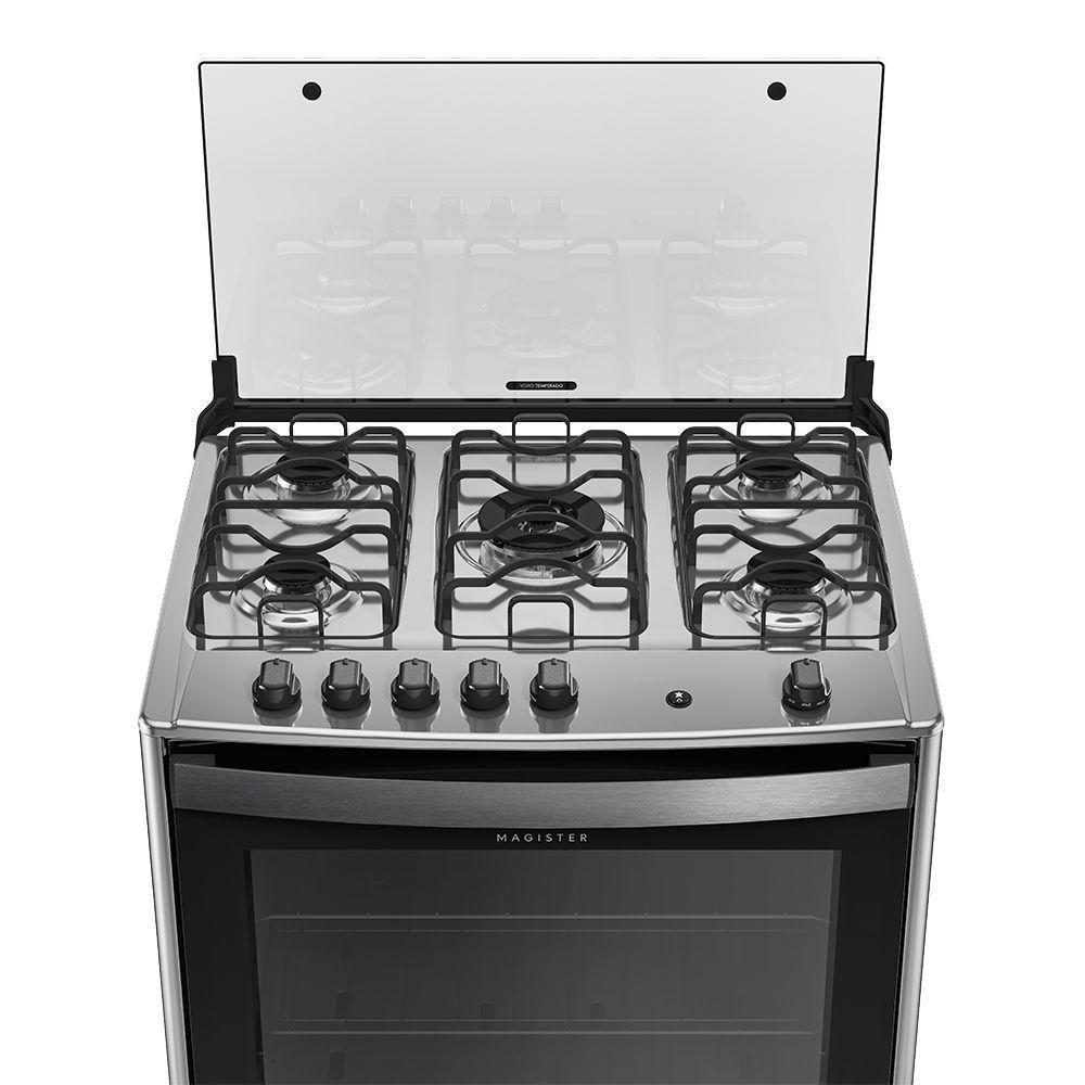 Fogão 5 Bocas Dako Automático Magister Preto Bivolt - 3