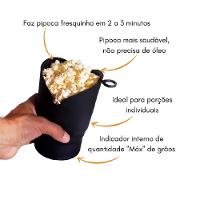 Pipoqueira Microondas Silicone Panela Multiuso Macarrão Arroz Balde Sem Óleo Retrátil Premium - 6