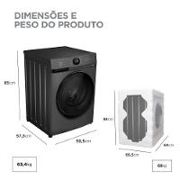 Lava E Seca Midea 11kg MF201 Slim Wi-fi Healthguard Titanium 110V - 6