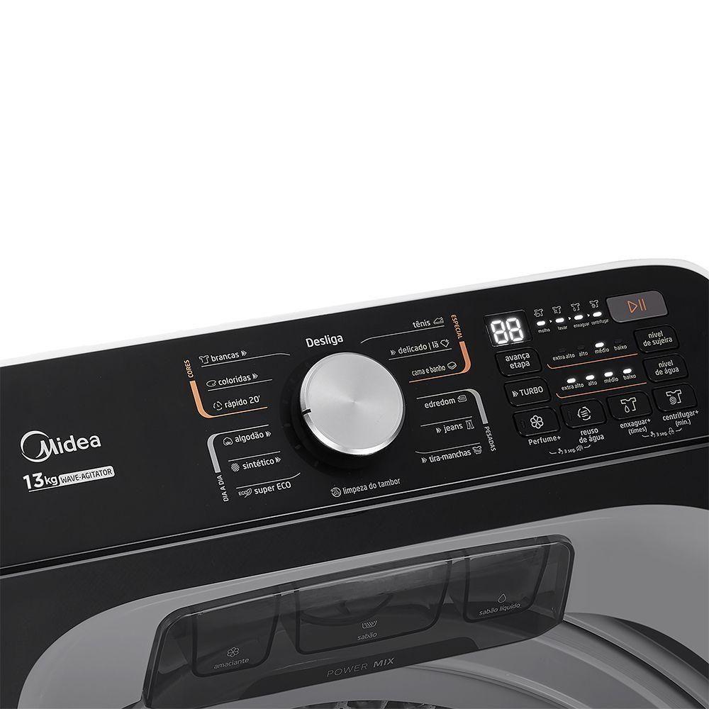 Lavadora De Roupas Automática Midea 13kg MA512W130A-WKBR Reuso De Água Branco 220V - 2