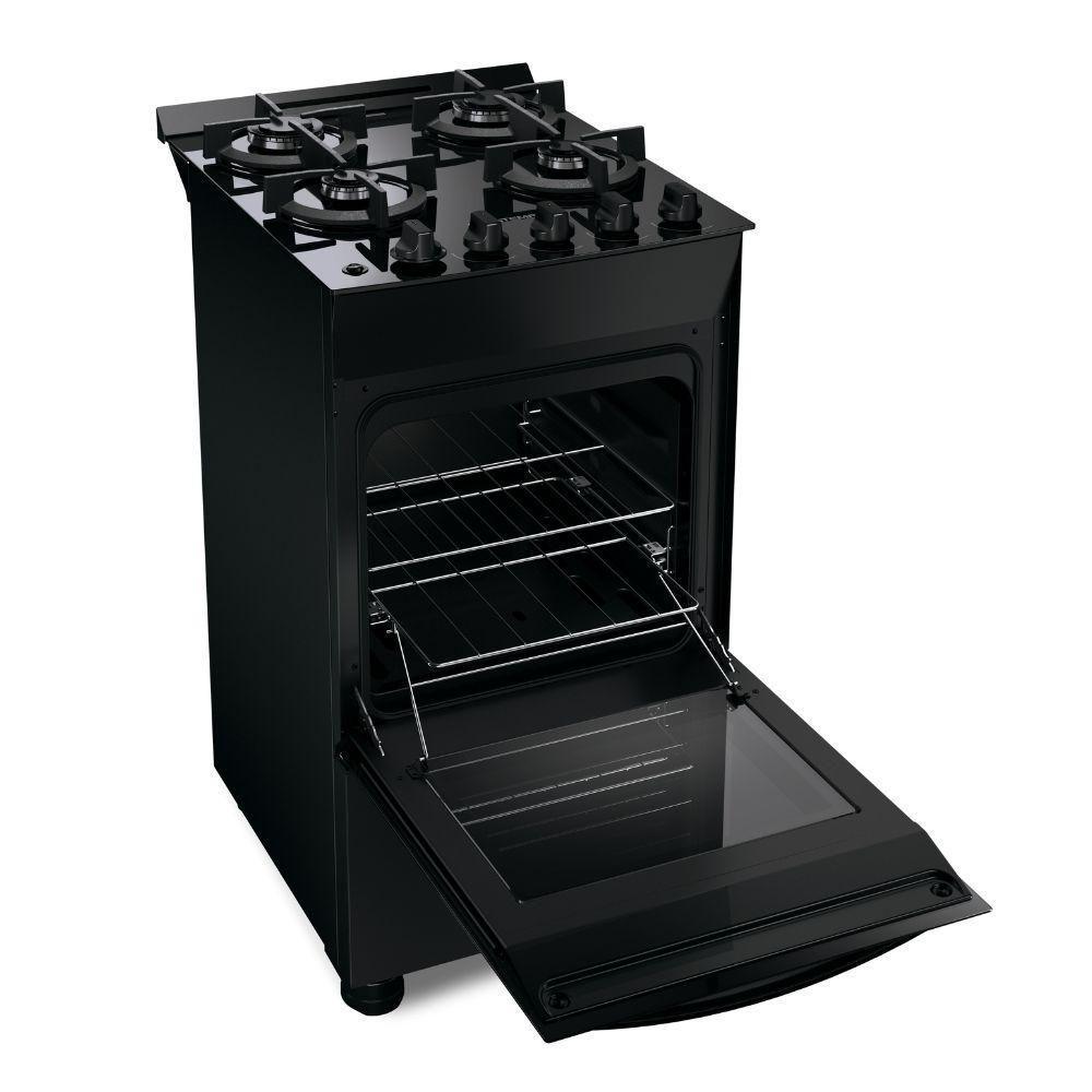 Fogão 4 Bocas Brastemp Automático Mesa De Vidro BFO4VAE Preto Bivolt - 4