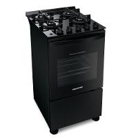 Fogão 4 Bocas Brastemp Automático Mesa De Vidro BFO4VAE Preto Bivolt - 1