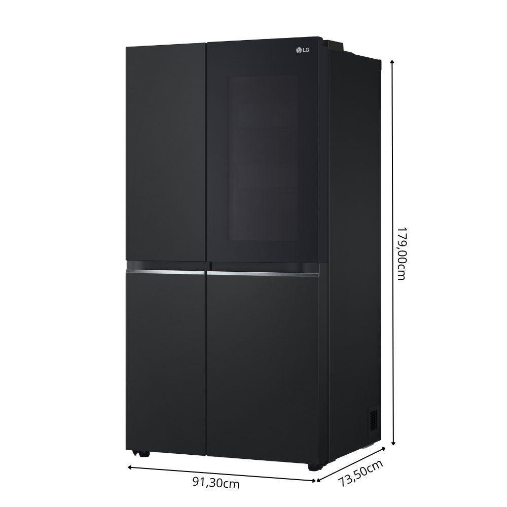 Geladeira LG Frost Free Side By Side Inverter 647L Instaview GC-V257SQV Preto 110V - 5