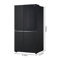 Geladeira LG Frost Free Side By Side Inverter 647L Instaview GC-V257SQV Preto 110V - 5