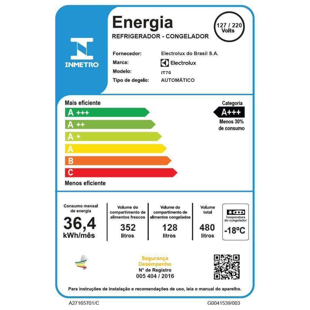 Geladeira Electrolux Frost Free Duplex Inverter 480L IT70 Branco Bivolt - 6
