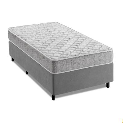 Cama Box Solteiro Espuma D33 Inducol Soft 88x188x55cm Cbp Cinza