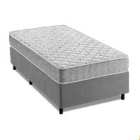 Cama Box Solteiro Espuma D33 Inducol Soft 88x188x55cm Cbp Cinza - 1