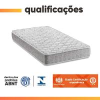 Cama Box Solteiro Espuma D33 Inducol Soft 88x188x55cm Cbp Cinza - 5