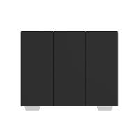 Armário Lavanderia Com 3 Portas 90 Cm Mp5034 Preto/Branco - 10