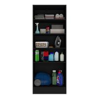 Armário Multiuso Lavanderia Com 1 Porta Multimóveis Preto - 5