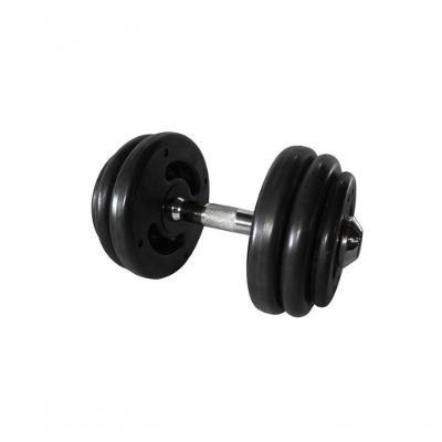 Dumbbell Injetado com Pegada Cromada Academia Fitness 28kg